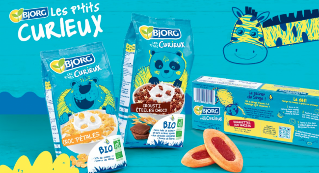 Bjorg lance une gamme de biscuits et céréales pour enfants